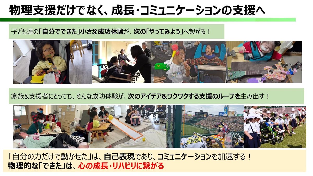 物理支援だけでなく、成長・コミュニケーションの支援へ